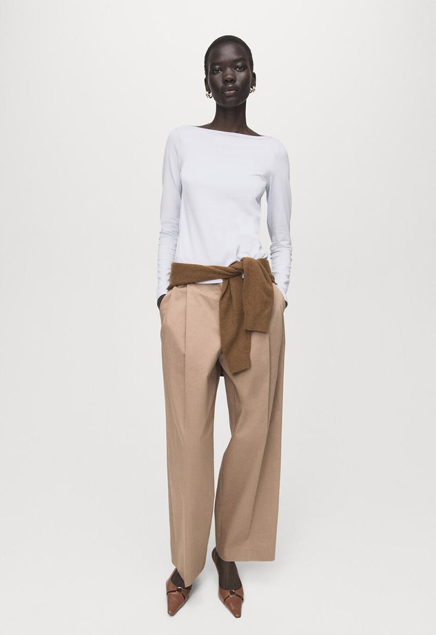 MANGO - T-shirt murma - light pastel blue