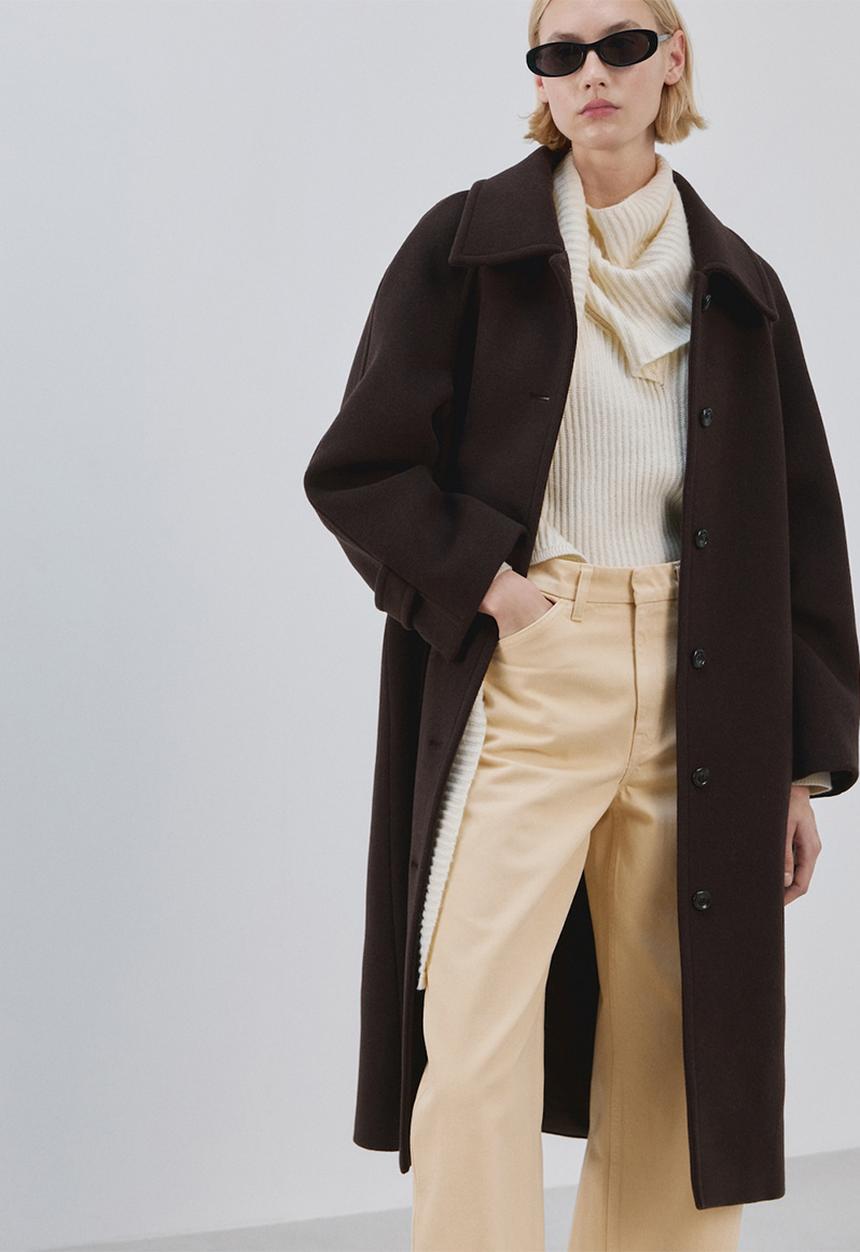 MANGO - Jeans blues- light pastel yellow