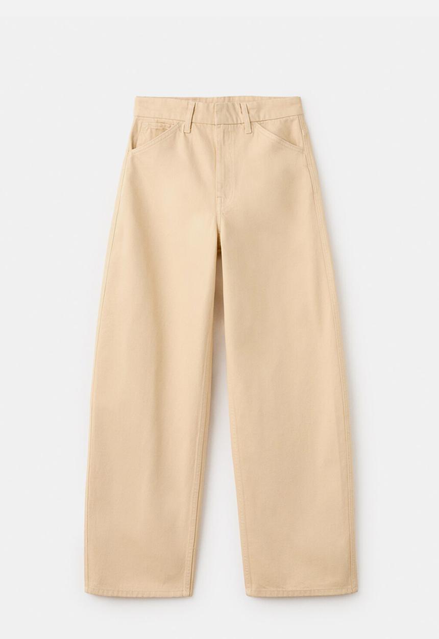MANGO - Jeans blues- light pastel yellow