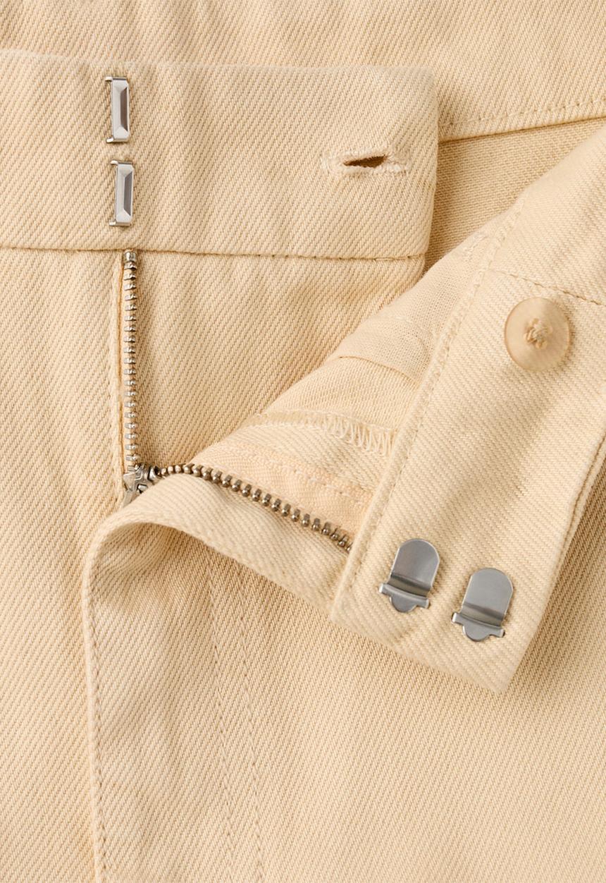 MANGO - Jeans blues- light pastel yellow