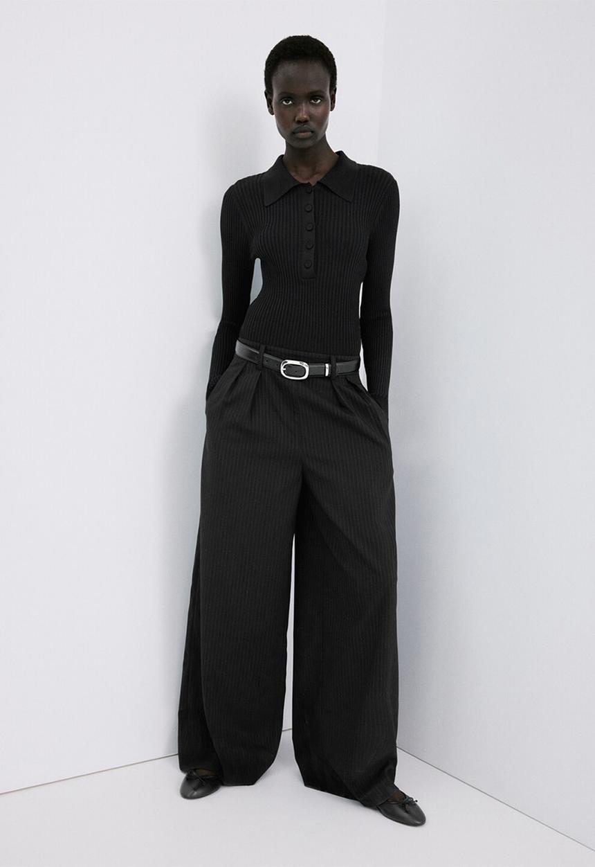MANGO - Jumpsuit irim- black