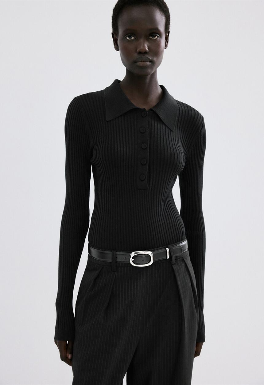 MANGO - Jumpsuit irim- black