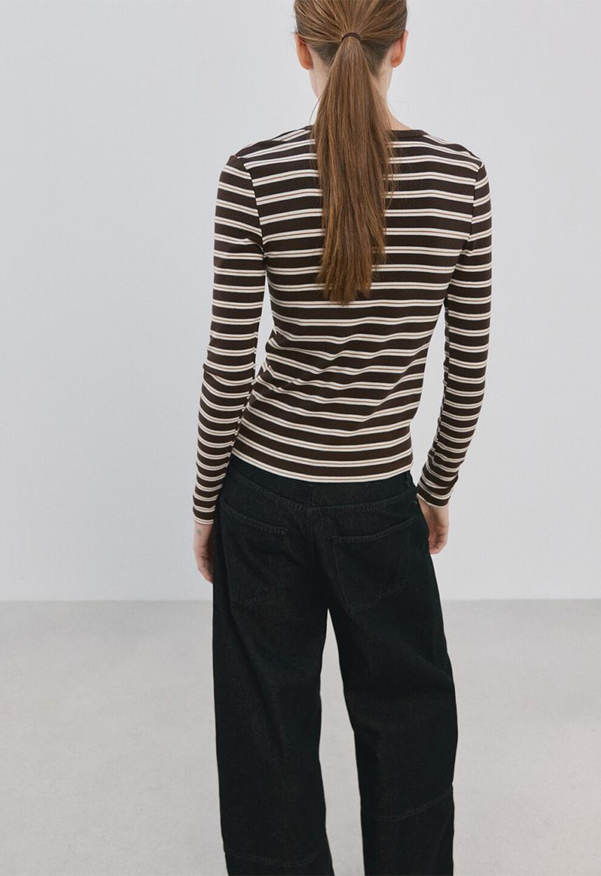 MANGO - T-shirtpaul - brown