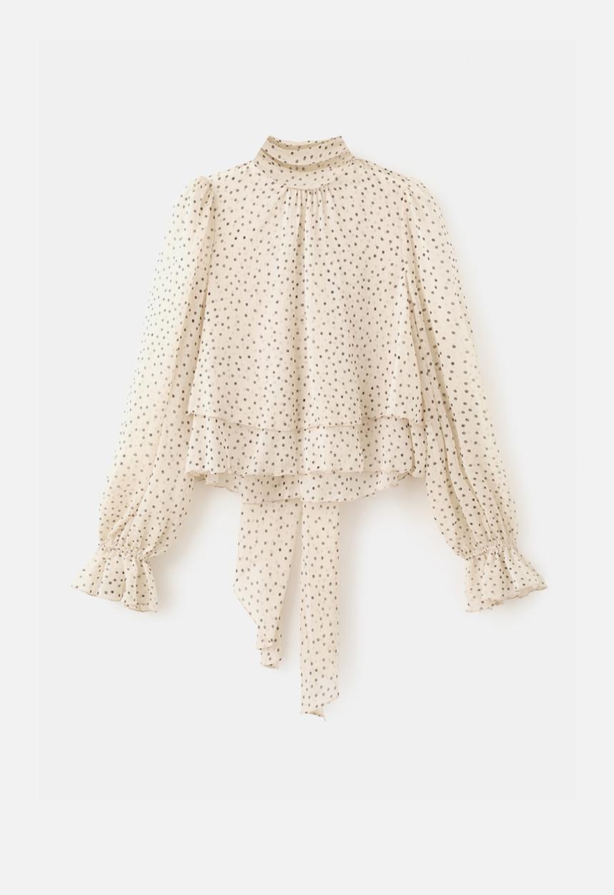 MANGO - Blouse lurdes- light beige