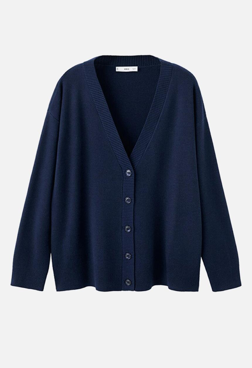 MANGO - Cardigan brunins - navy