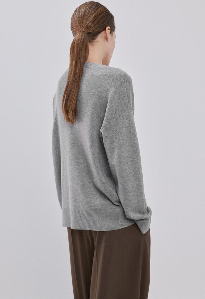 MANGO - Cardigan brunins- medium gray