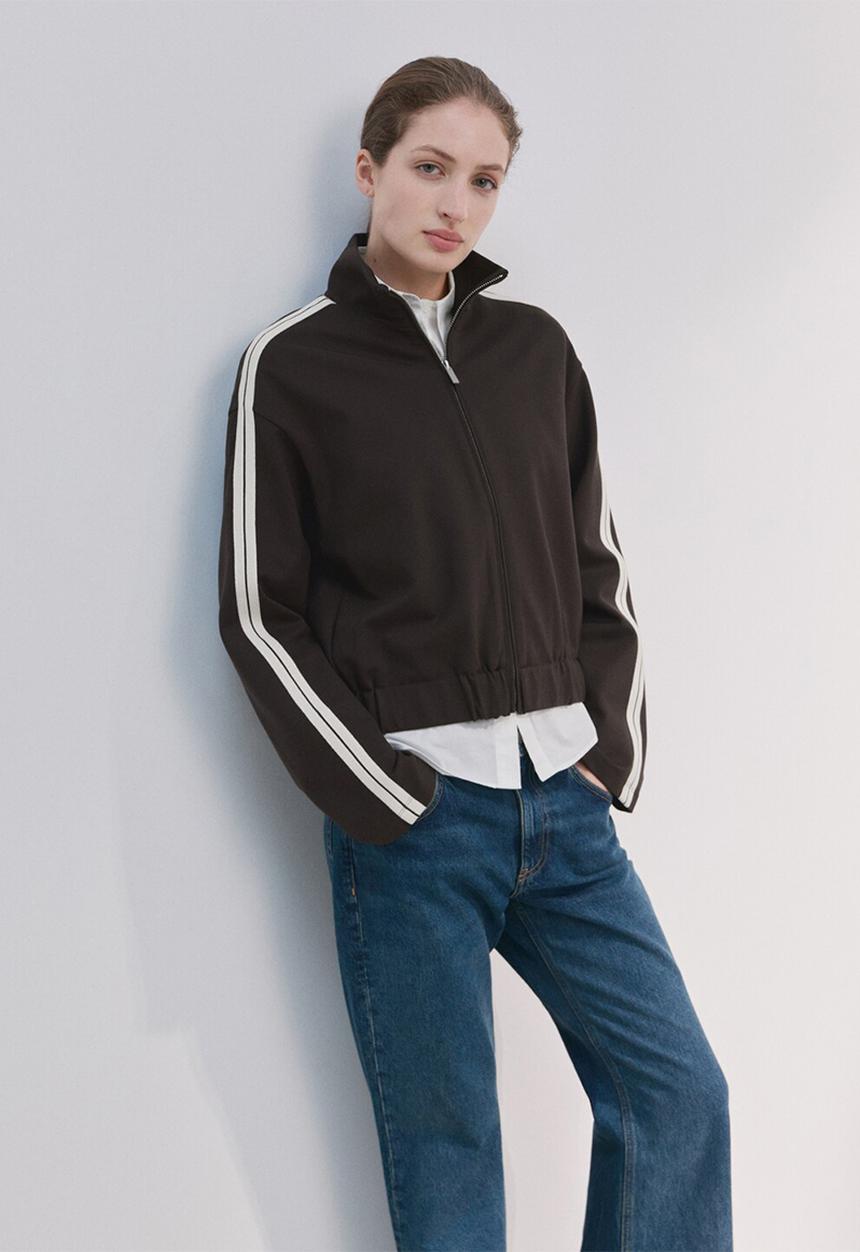 MANGO - Sweatshirt tri - brown