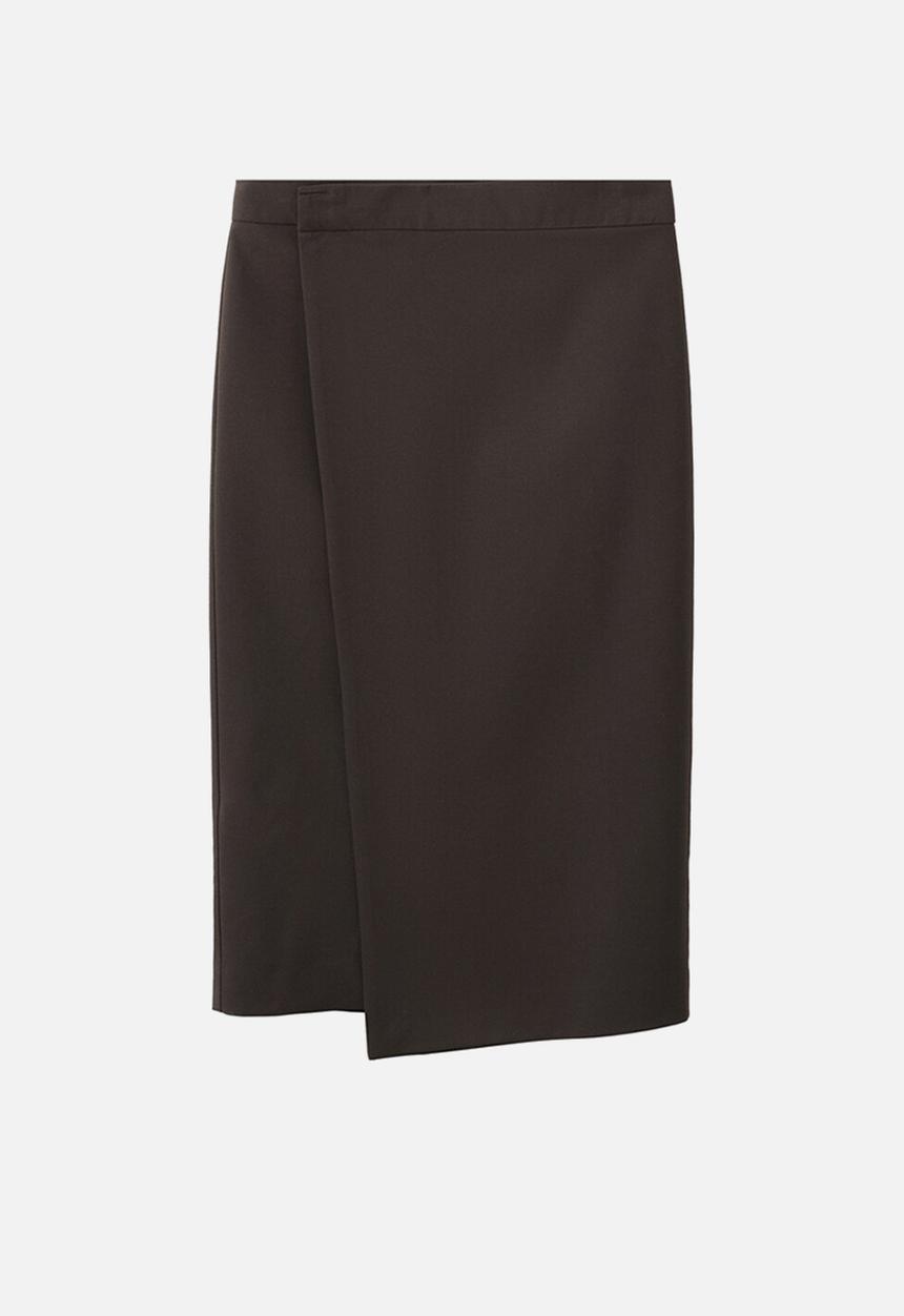 MANGO - Skirt aura - dark brown