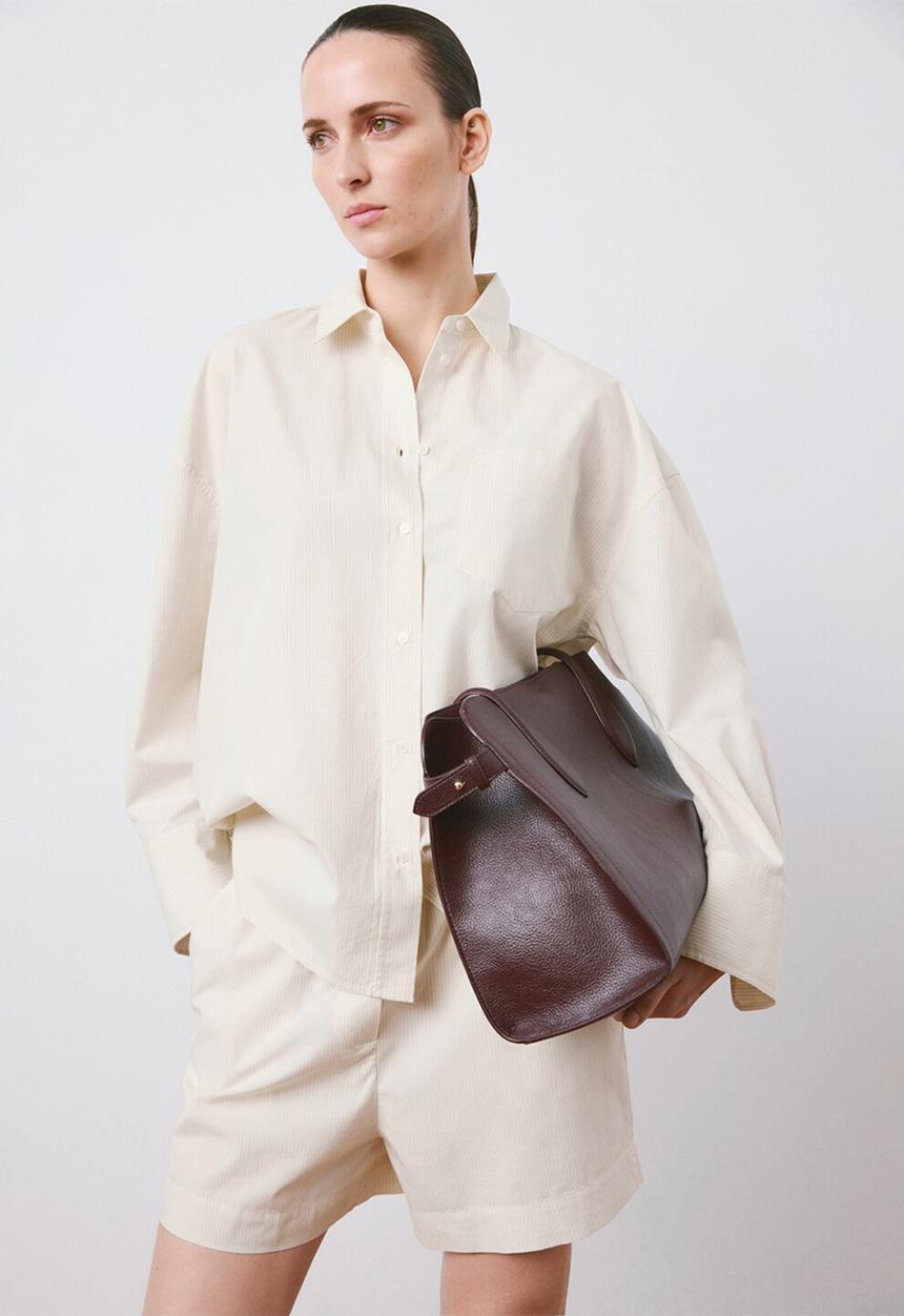 MANGO - Shirt franca- light beige