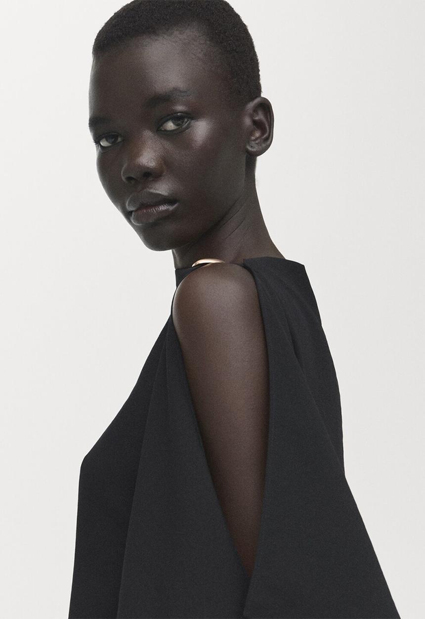 MANGO - Blouse moon- black