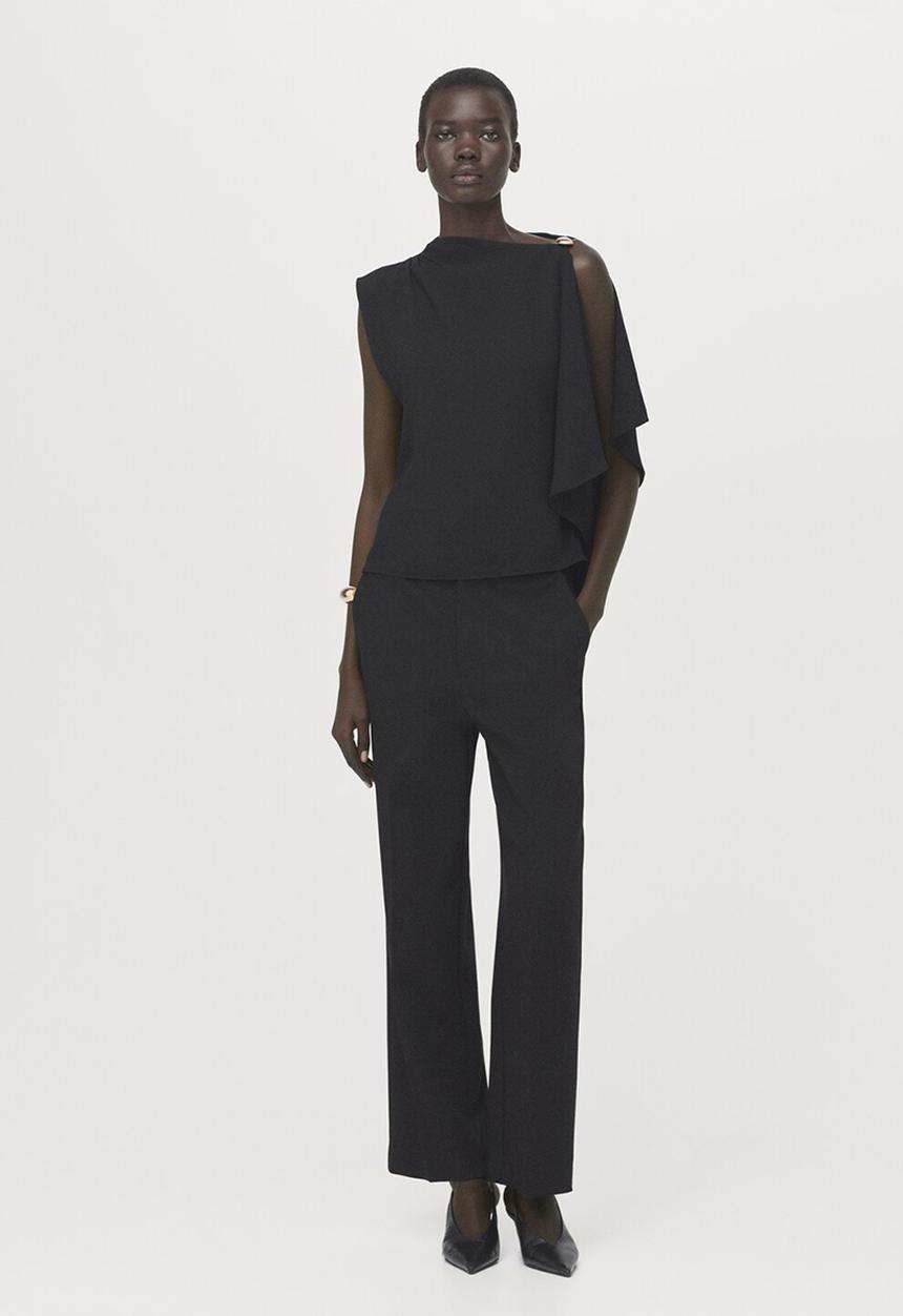MANGO - Blouse moon- black