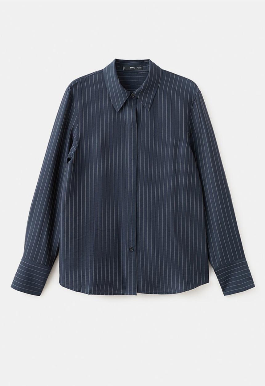 MANGO - Shirt beli- navy