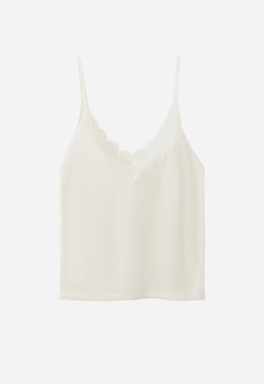 MANGO - Top encarna- light beige