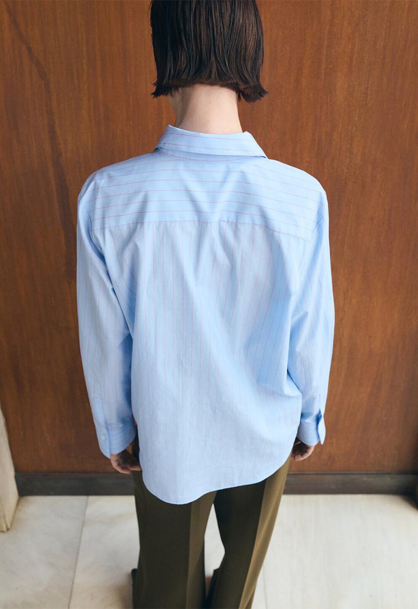 MANGO - Shirt regu  -  medium blue