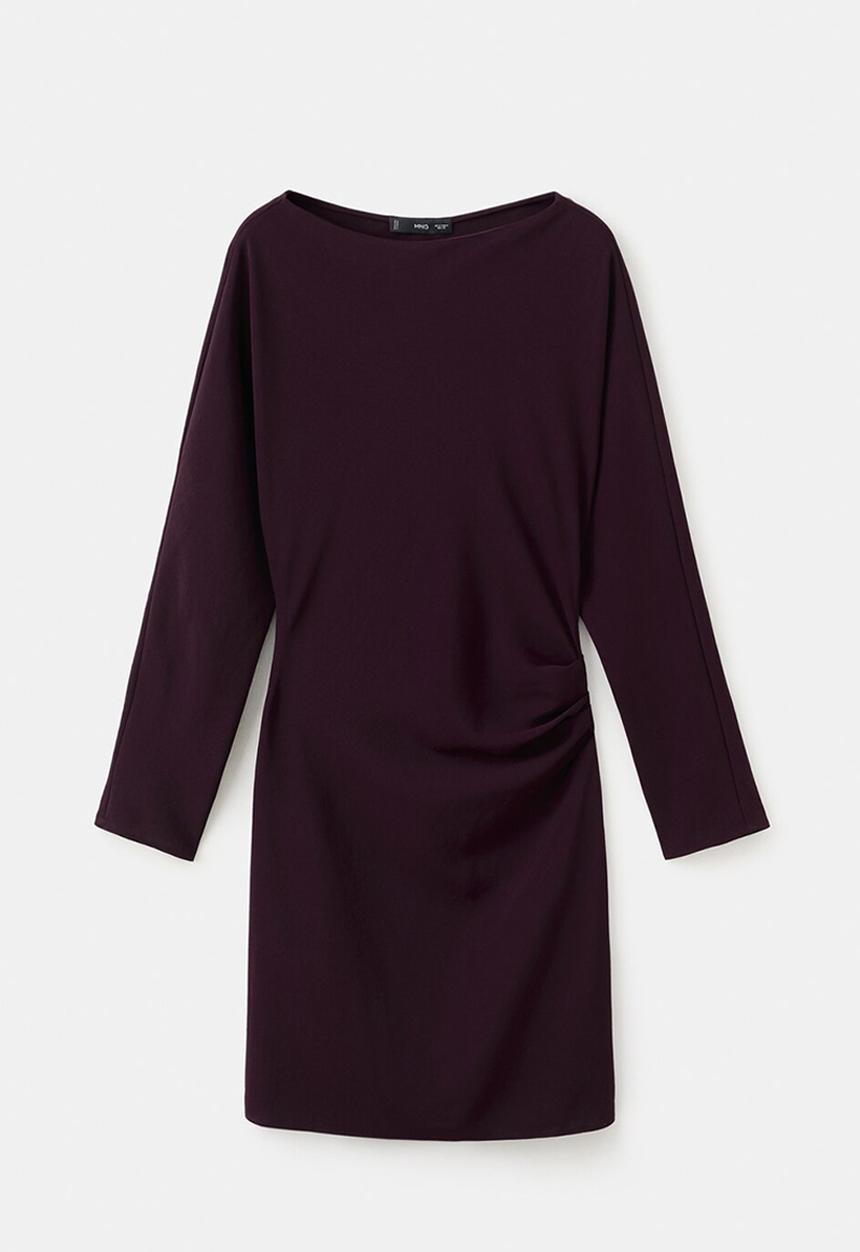 MANGO - Dress bety - dark red
