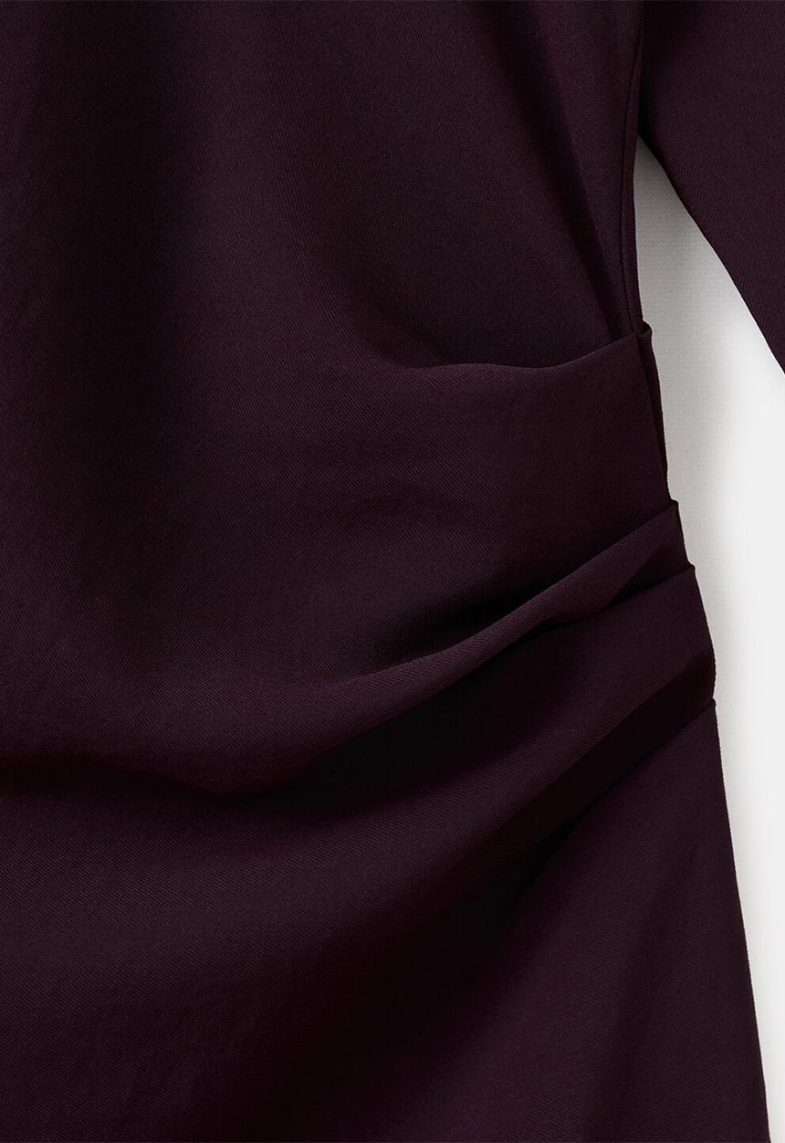 MANGO - Dress bety - dark red