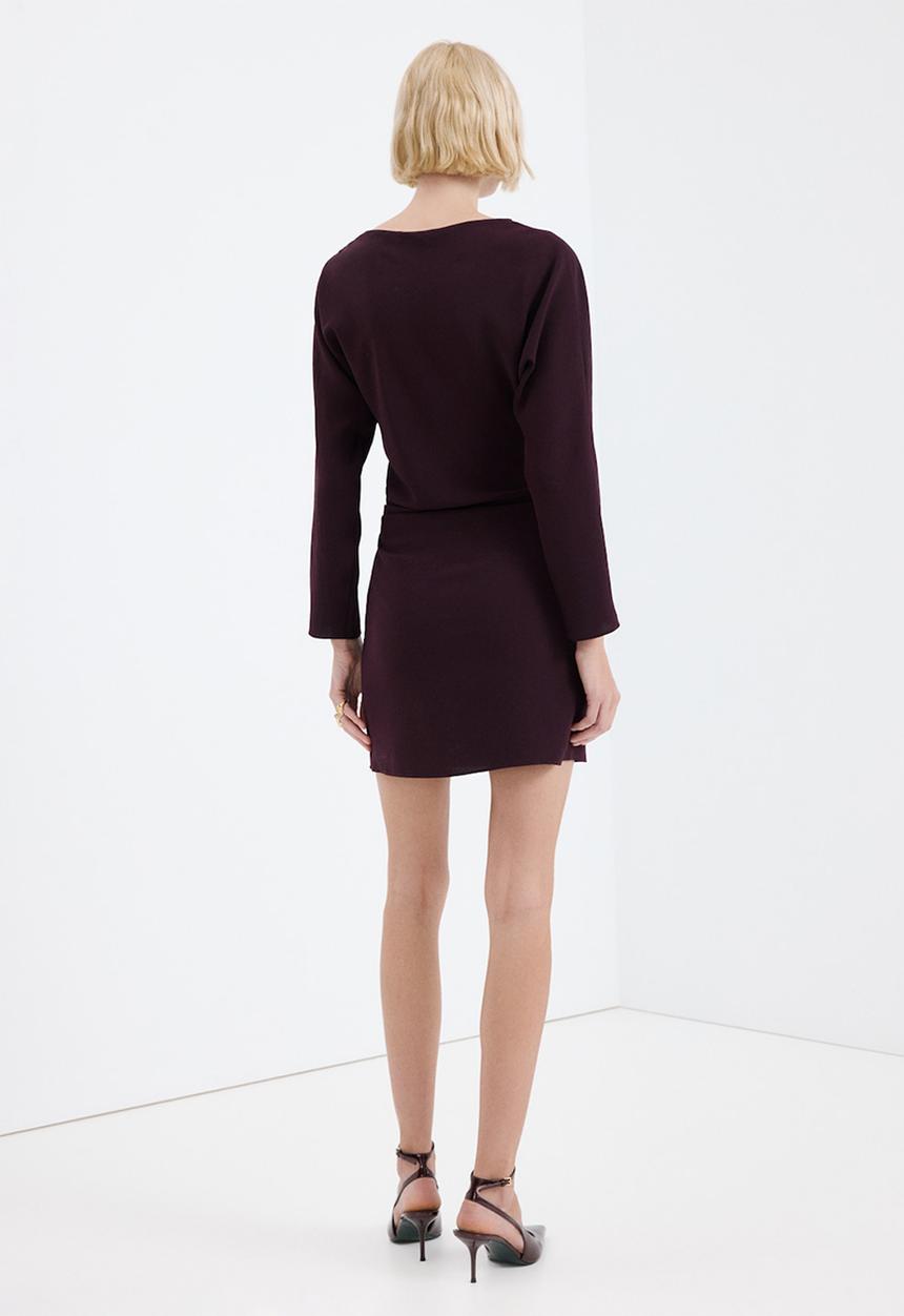 MANGO - Dress bety - dark red