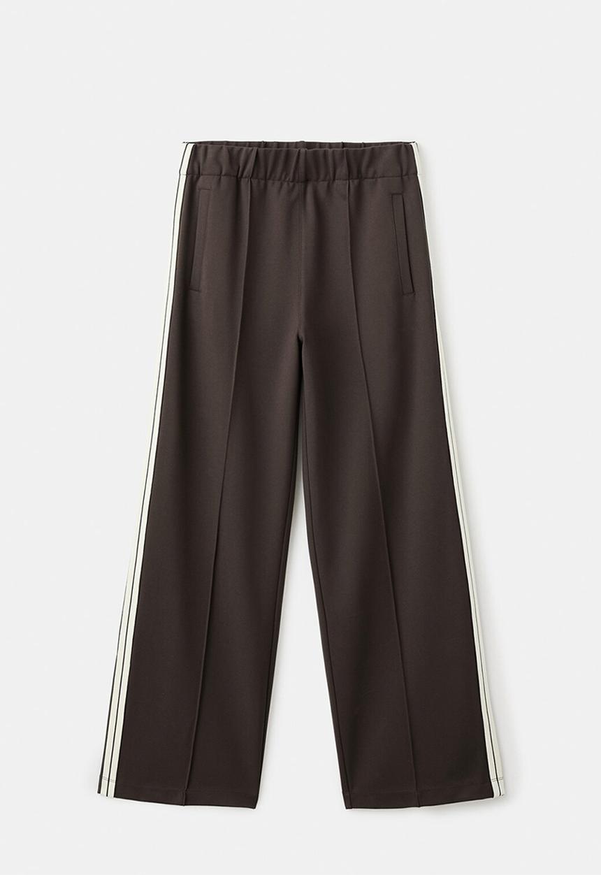 MANGO - Trousers tri - brown