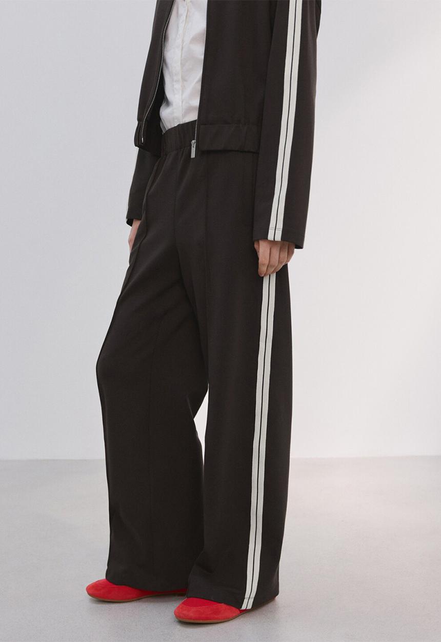 MANGO - Trousers tri - brown