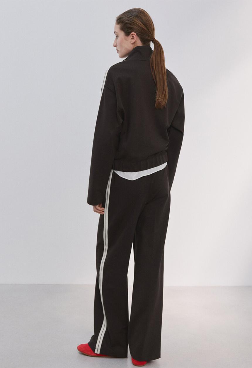 MANGO - Trousers tri - brown
