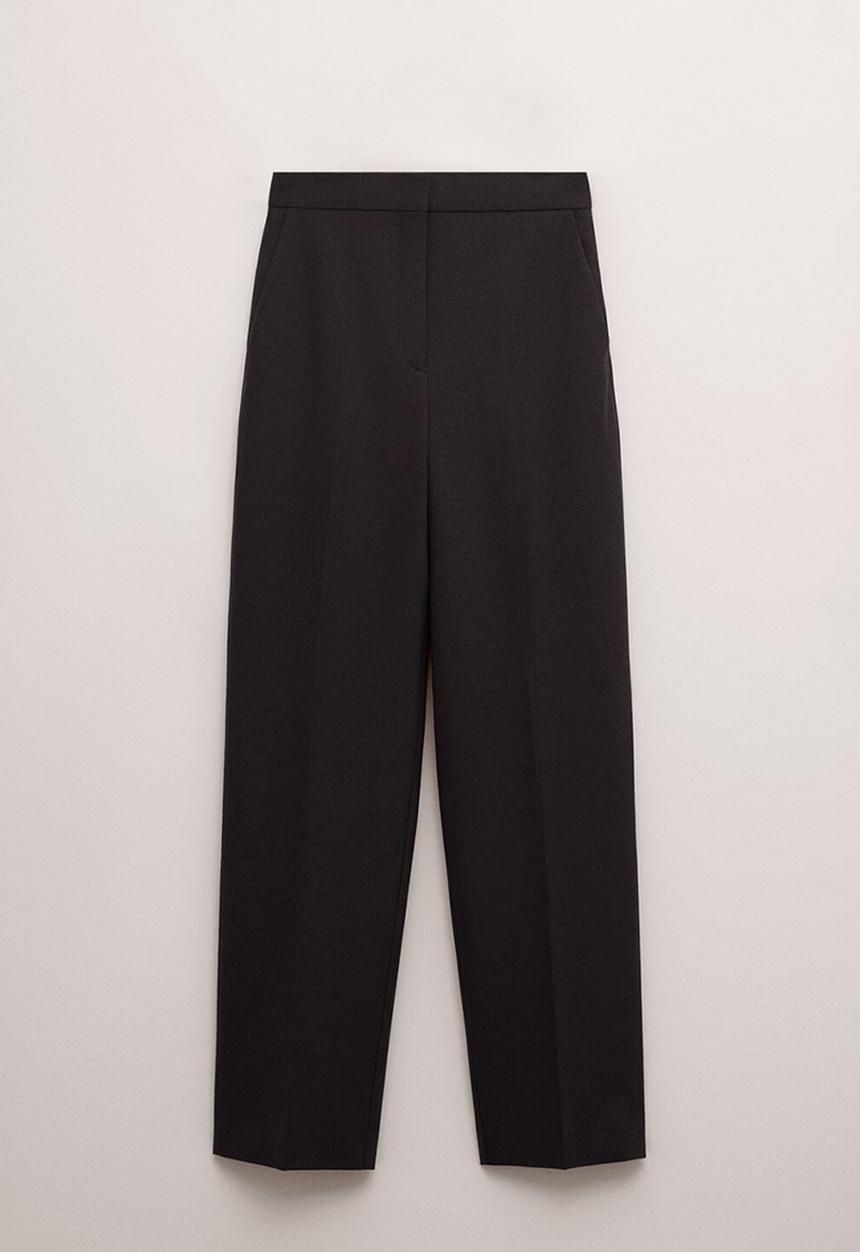 MANGO - Trousers helsinki- dark purple
