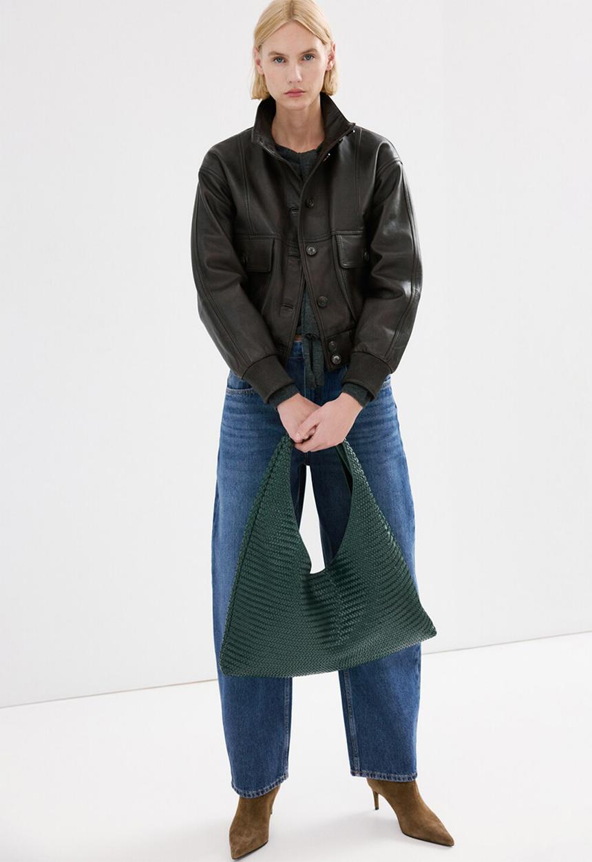MANGO - Jeans bet  -  open blue