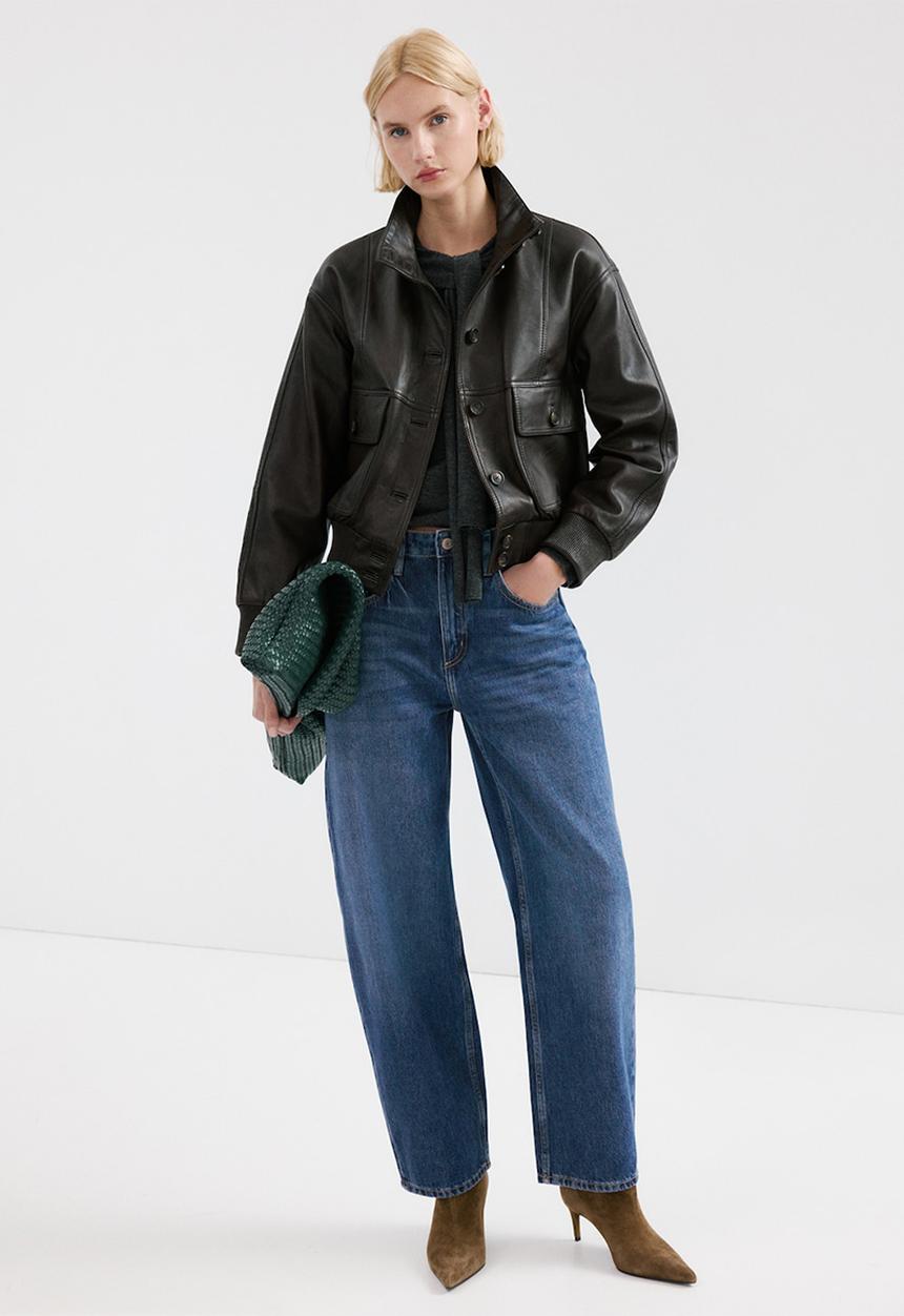 MANGO - Jeans bet  -  open blue