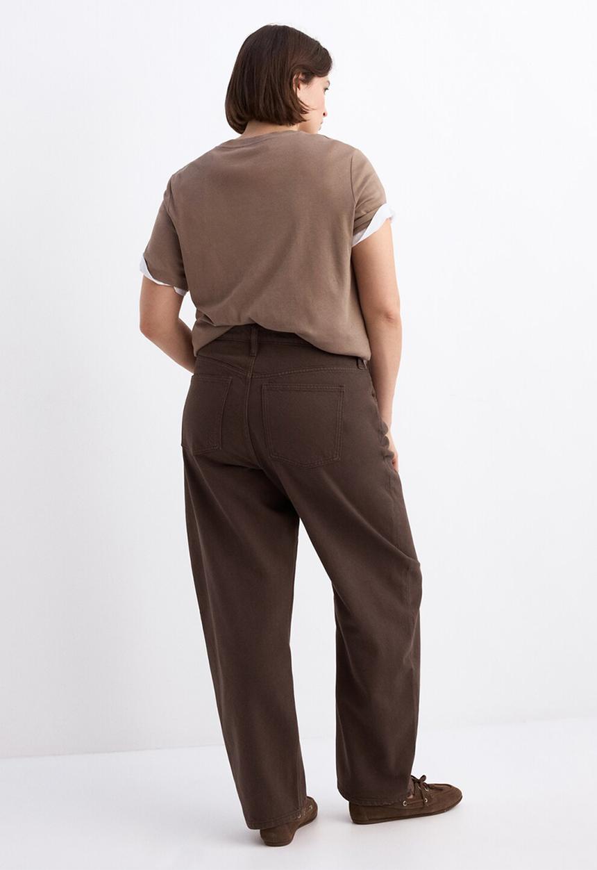 MANGO - Jeans bet - dark brown