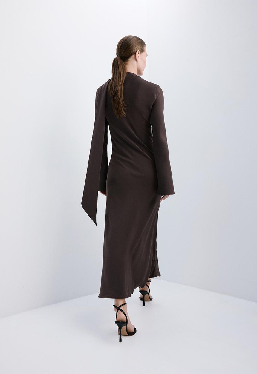 MANGO - Dress neni- brown