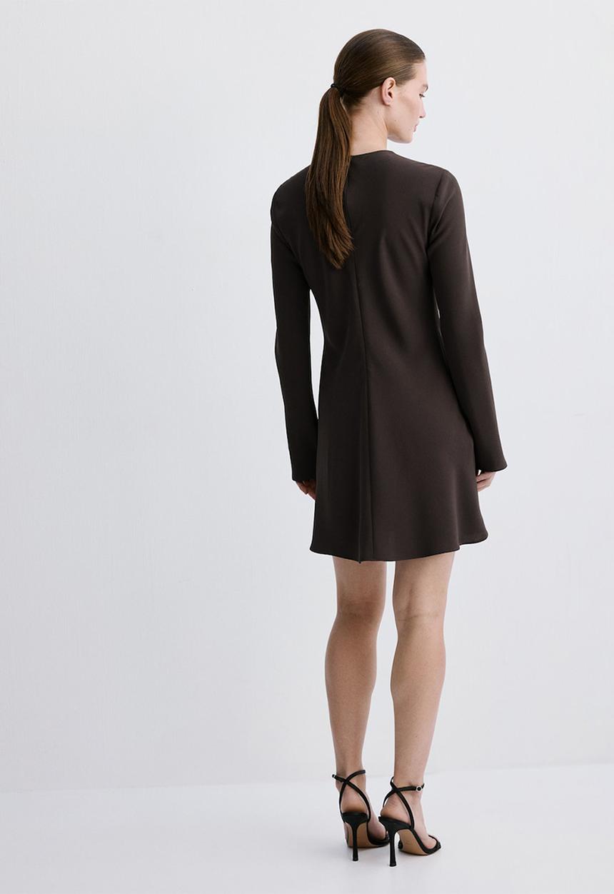 MANGO - Dress sabi- brown