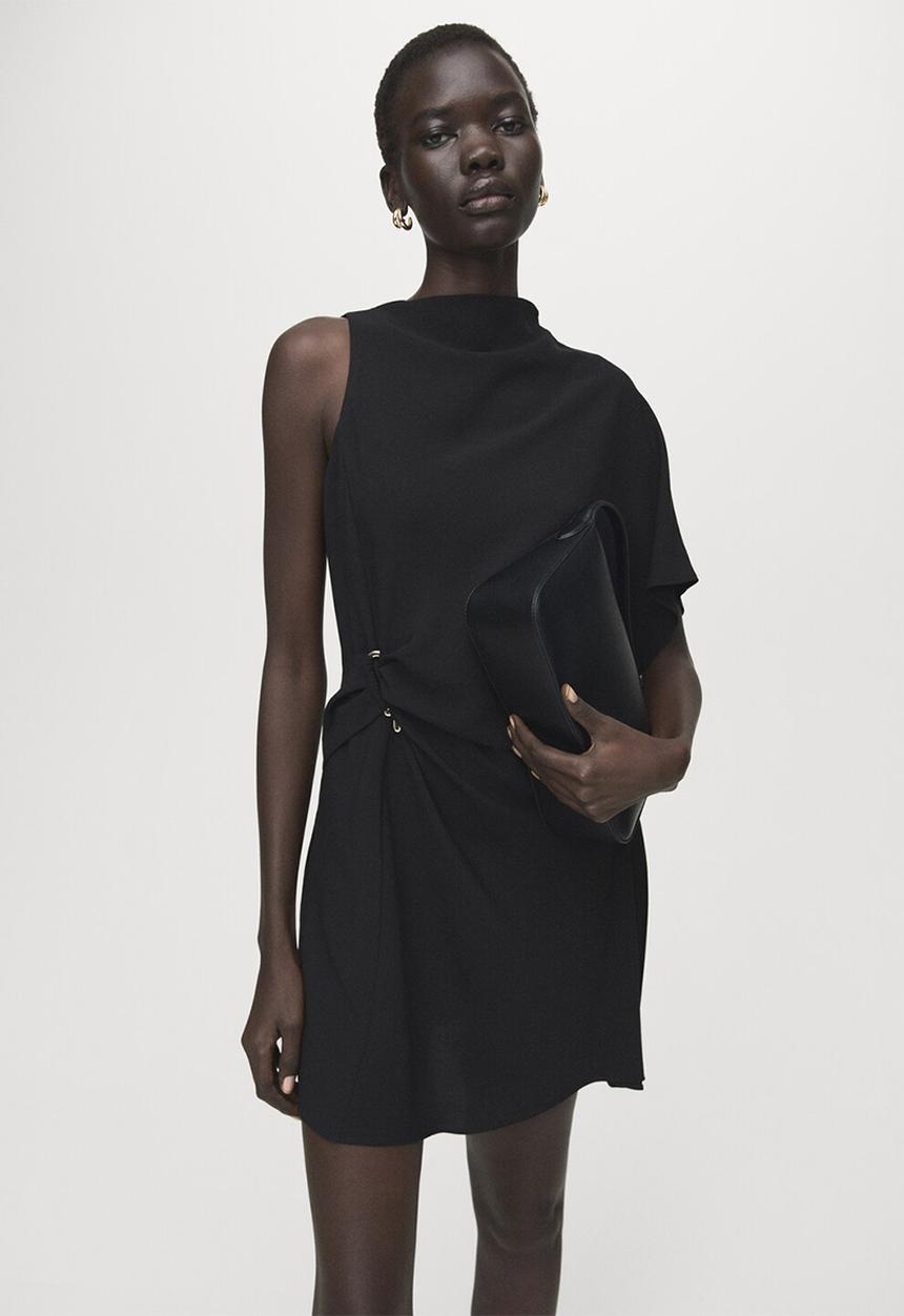 MANGO - Dress soliel- black