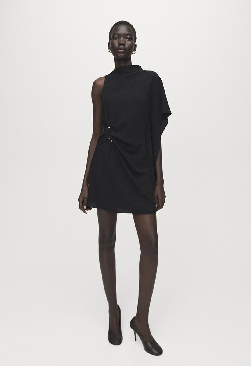 MANGO - Dress soliel- black