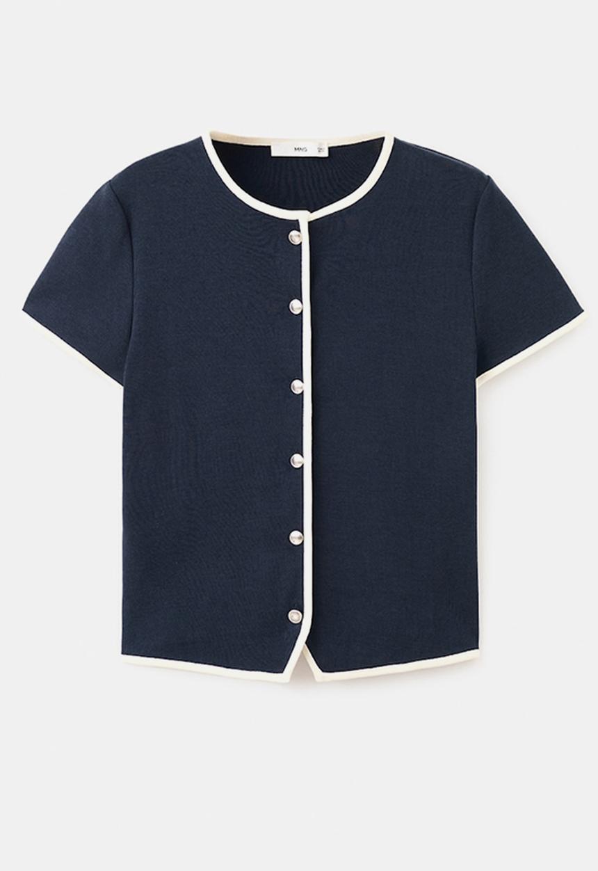 MANGO - T-shirtportbi - midnight navy