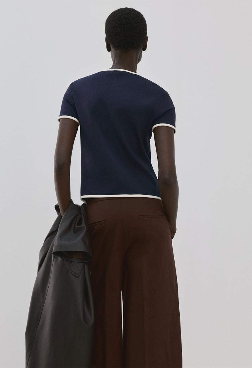 MANGO - T-shirtportbi - midnight navy