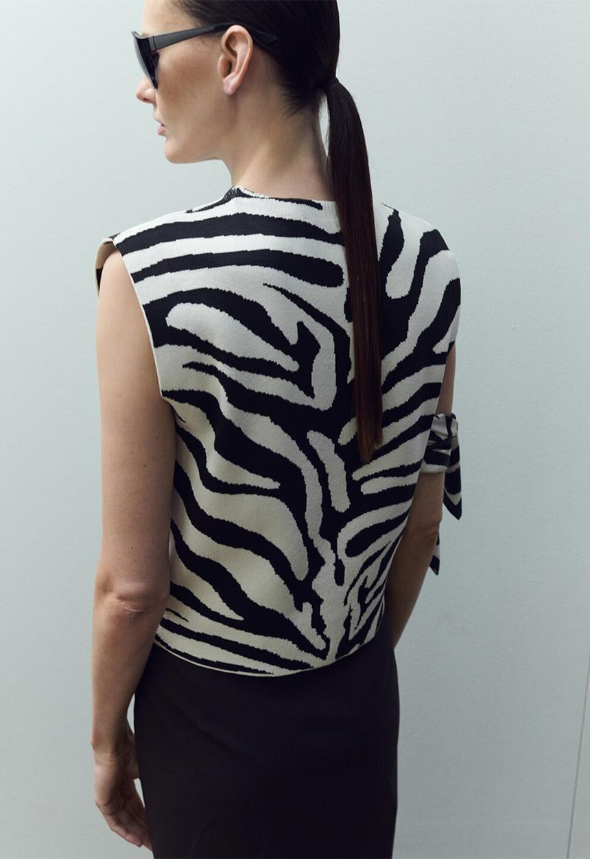 MANGO - Knitwear Top Cebrina- black