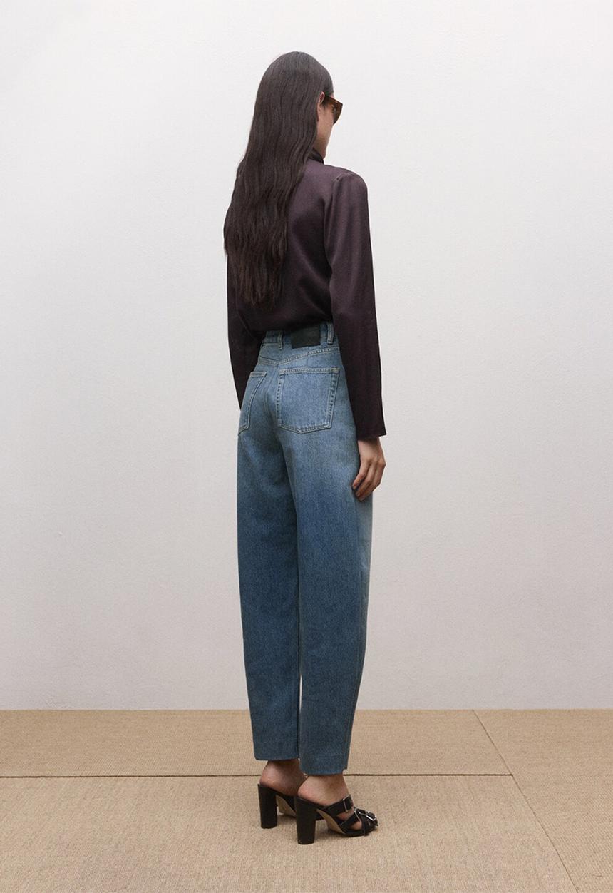 MANGO - Jeans leena- open blue