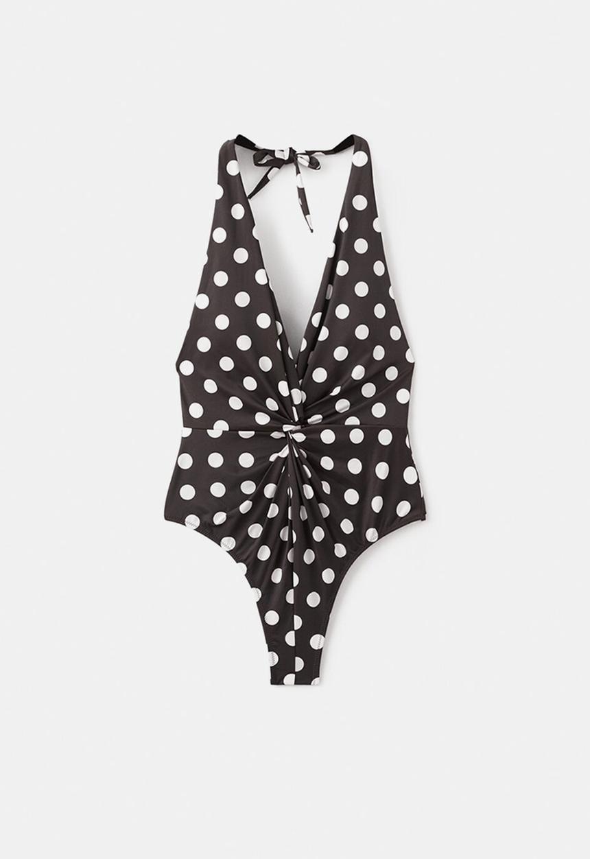 MANGO - Swimsuit amalfi- brown
