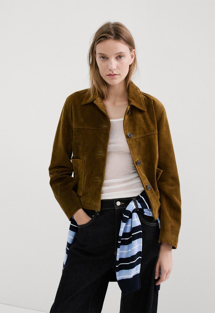 MANGO - Jeans mari- open blue