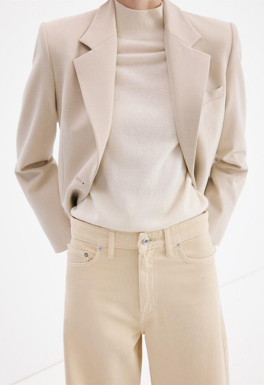 MANGO - Jeans iris- light/pastel yellow
