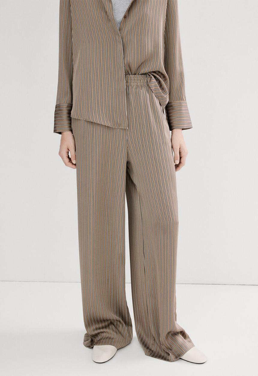 MANGO - Trousers ideale- medium brown