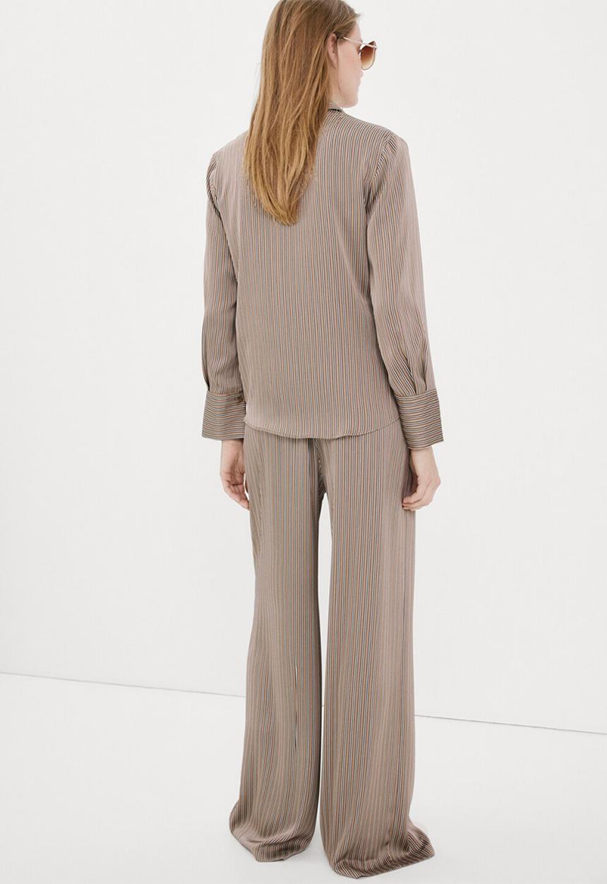 MANGO - Trousers ideale- medium brown