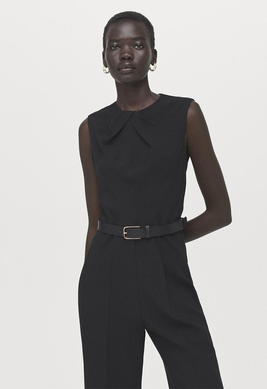 MANGO - Jumpsuit sabina- black