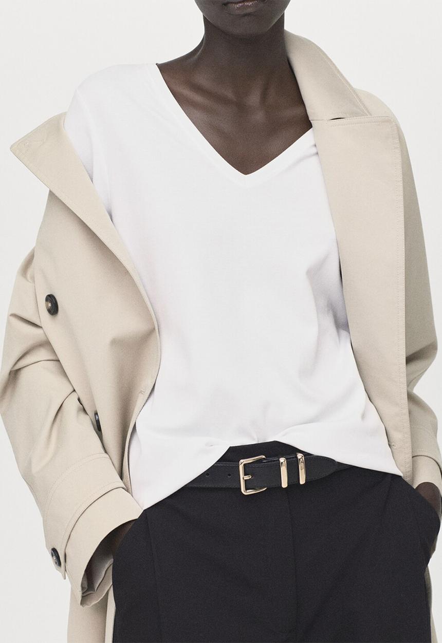 MANGO - T-shirtritapi - white