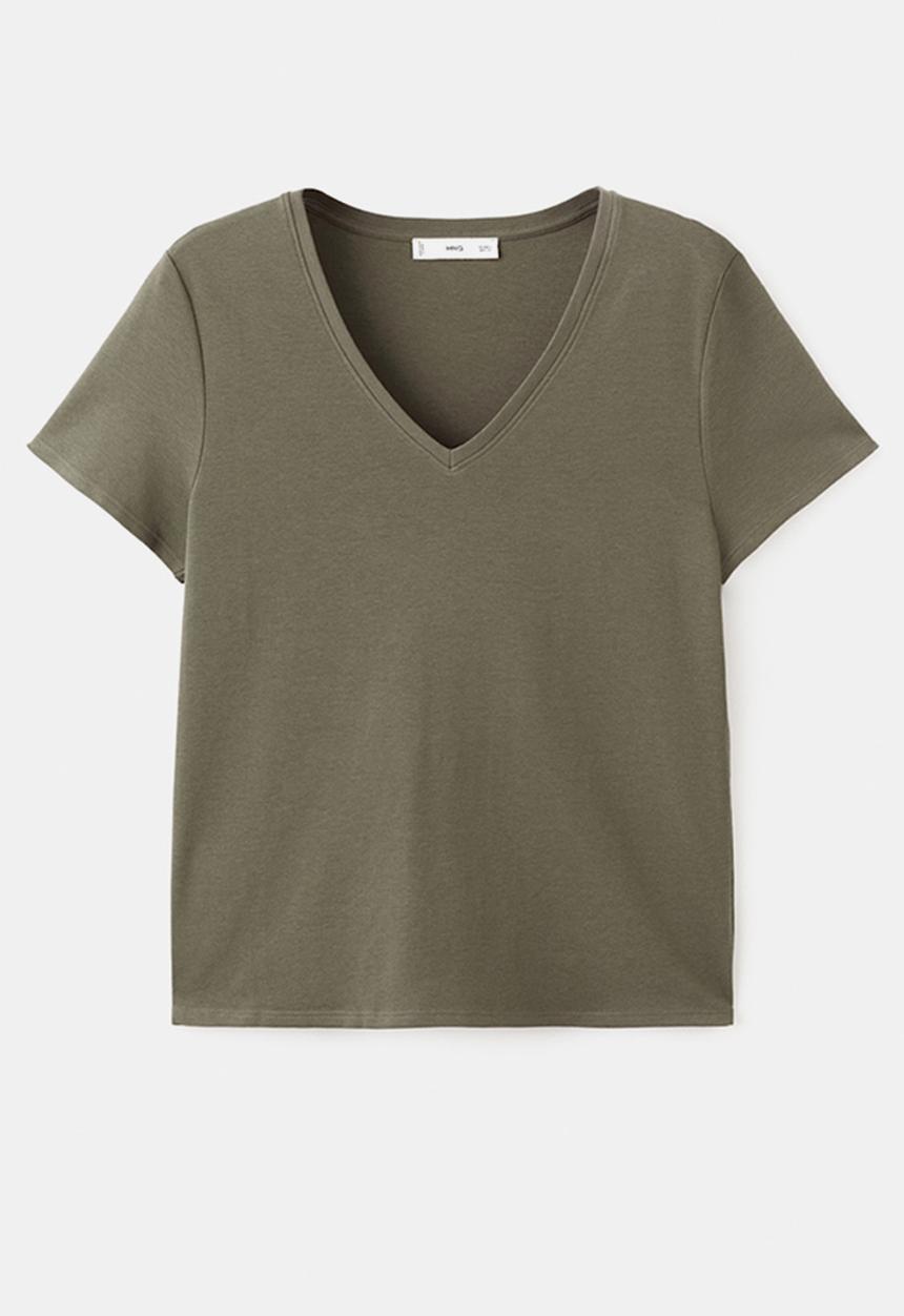 MANGO - Plus t-shirtritapi - khaki