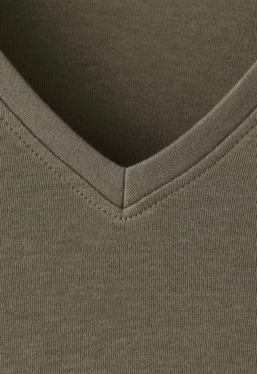 MANGO - Plus t-shirtritapi - khaki