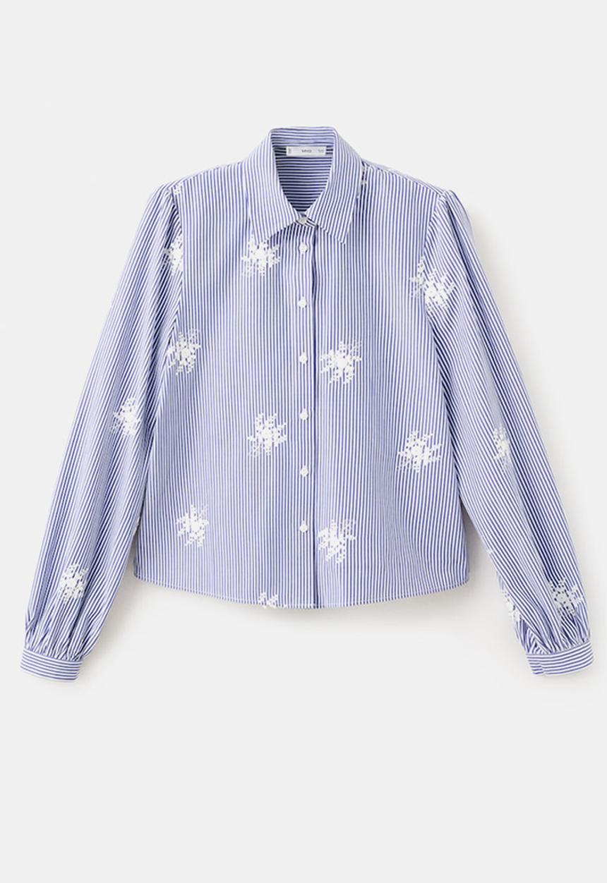MANGO - Shirt maja- light/pastel blue