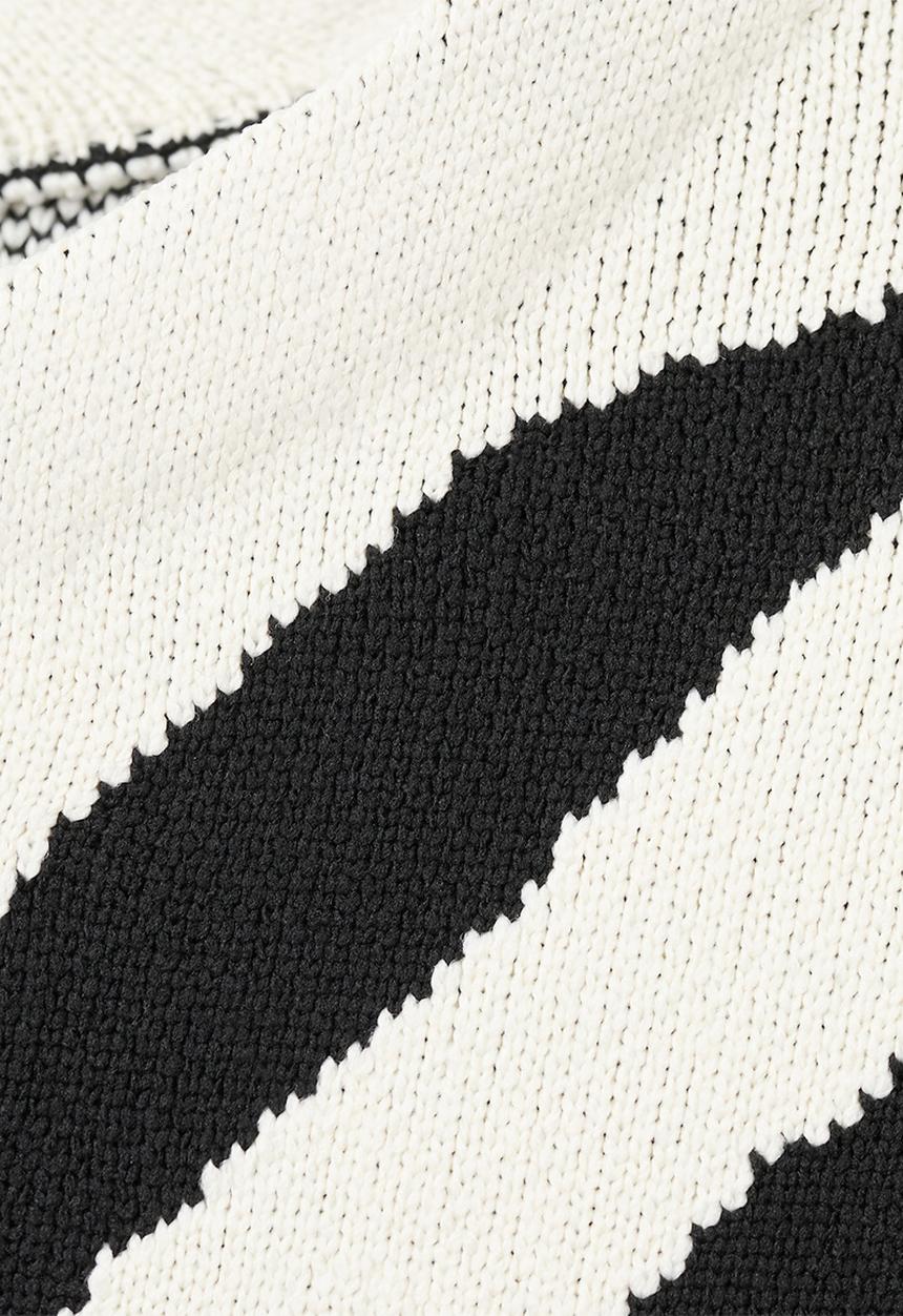 MANGO - Sweater cebrina- black