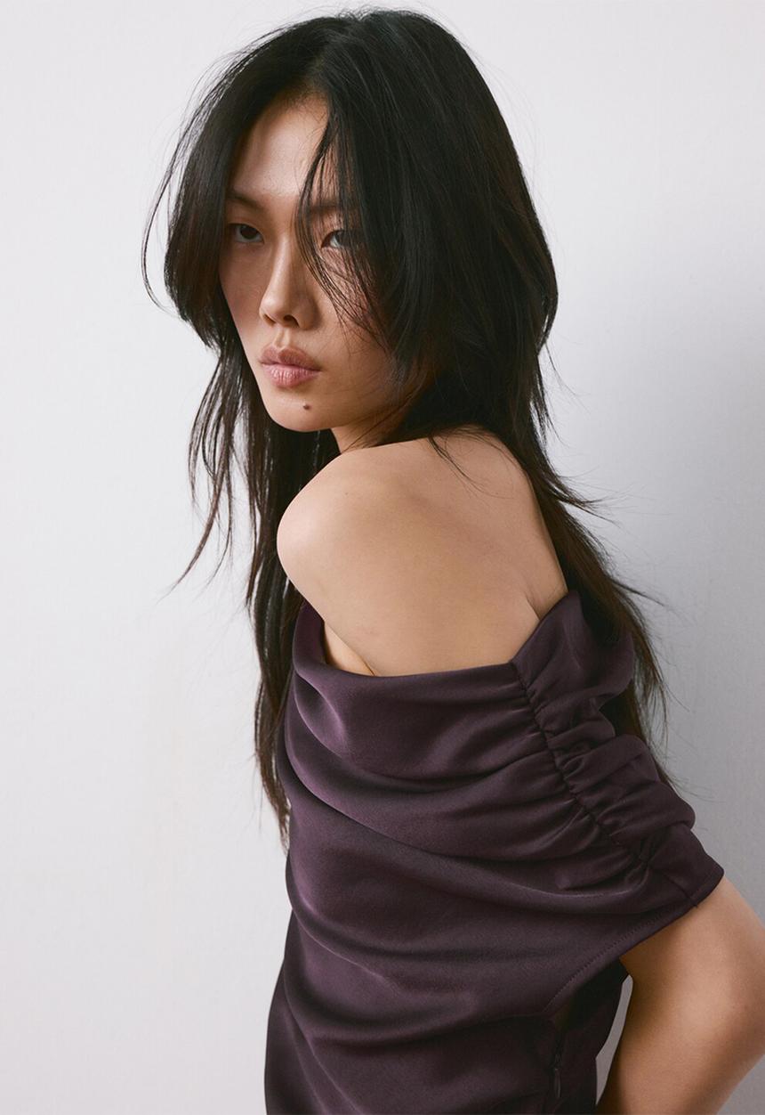 MANGO - Dress mery- dark brown