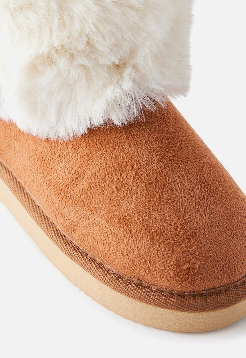 Cotton On - Kids Home Boot - Chestnut