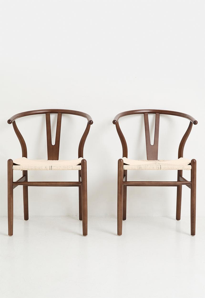 Sixth Floor - Harmony Dining Chair Set of 2 - Walnut